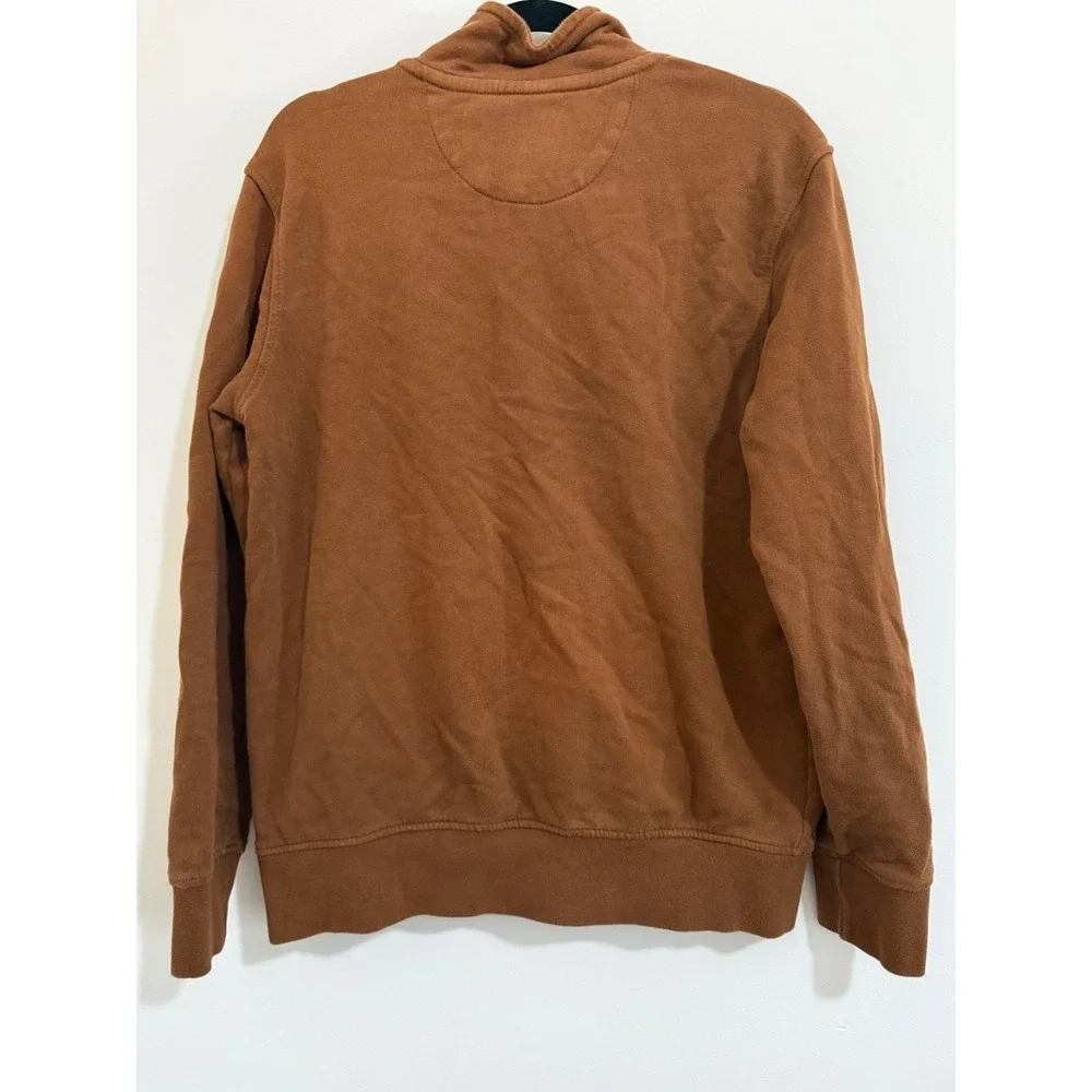 Men's American Eagle Quarter Zip pullover Camel Brown Size Small SKU 0149